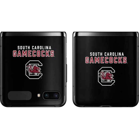 University of South Carolina Gamecocks Black Galaxy Z Flip Skin