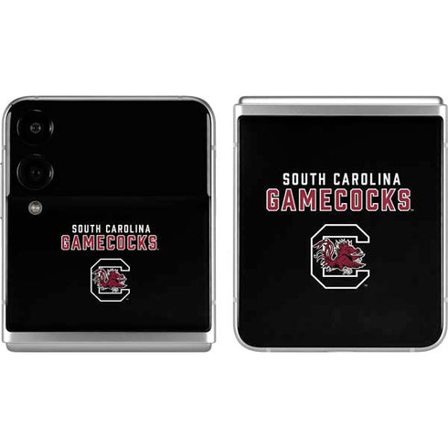 University of South Carolina Gamecocks Black Galaxy Z Flip4 5G Skin