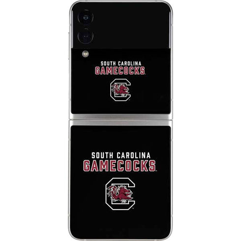 University of South Carolina Gamecocks Black Galaxy Z Flip4 5G Skin