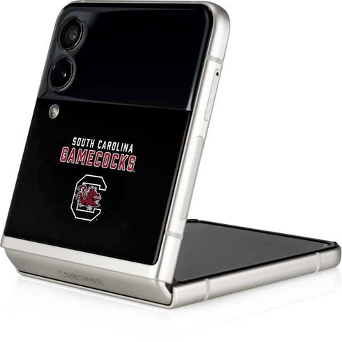 University of South Carolina Gamecocks Black Galaxy Z Flip4 5G Skin