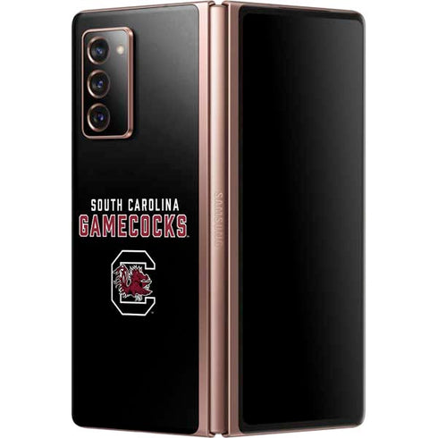 University of South Carolina Gamecocks Black Galaxy Z Fold2 5G Skin