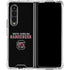 University of South Carolina Gamecocks Black Galaxy Z Fold4 5G Clear Case