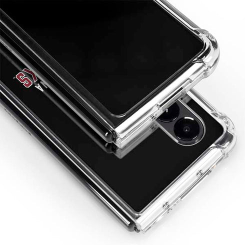 University of South Carolina Gamecocks Black Galaxy Z Fold4 5G Clear Case