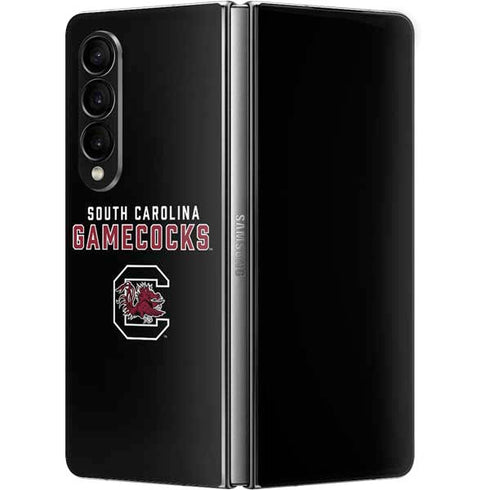 University of South Carolina Gamecocks Black Galaxy Z Fold4 5G Skin