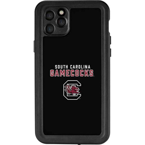 University of South Carolina Gamecocks Black iPhone 11 Pro Max Waterproof Case