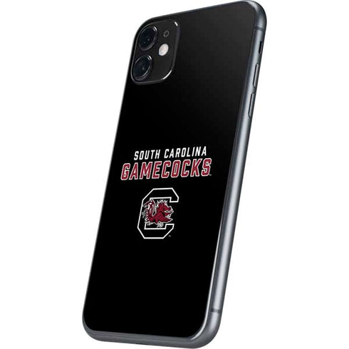 University of South Carolina Gamecocks Black iPhone 11 Skin