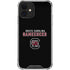University of South Carolina Gamecocks Black iPhone 12 Clear Case