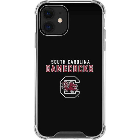 University of South Carolina Gamecocks Black iPhone 12 Mini Clear Case
