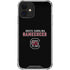 University of South Carolina Gamecocks Black iPhone 12 Mini Clear Case