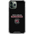 University of South Carolina Gamecocks Black iPhone 12 Pro Clear Case