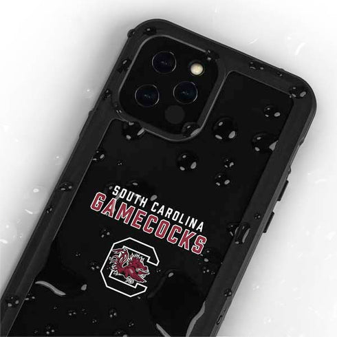 University of South Carolina Gamecocks Black iPhone 12 Pro Max Waterproof Case