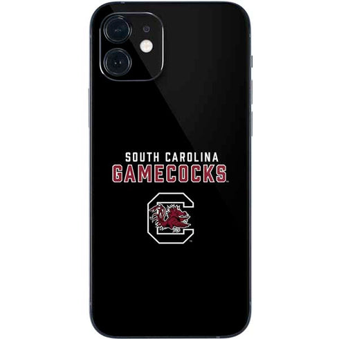 University of South Carolina Gamecocks Black iPhone 12 Skin