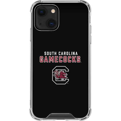 University of South Carolina Gamecocks Black iPhone 13 Mini Clear Case
