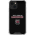 University of South Carolina Gamecocks Black iPhone 14 Clear Case