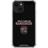 University of South Carolina Gamecocks Black iPhone 14 Plus Clear Case