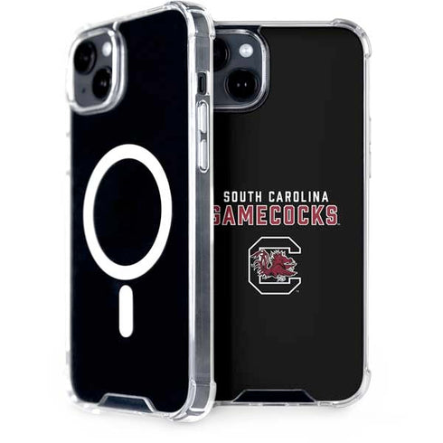 University of South Carolina Gamecocks Black iPhone 15 Plus MagSafe Case