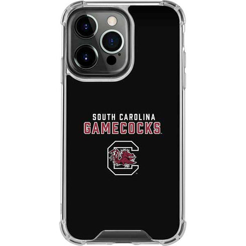 University of South Carolina Gamecocks Black iPhone 14 Pro Clear Case