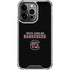 University of South Carolina Gamecocks Black iPhone 14 Pro Clear Case