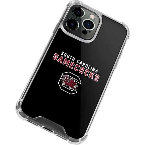 University of South Carolina Gamecocks Black iPhone 14 Pro Clear Case