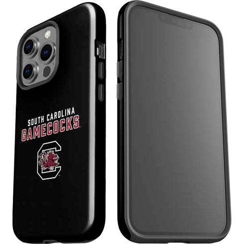 University of South Carolina Gamecocks Black iPhone 14 Pro Impact Case
