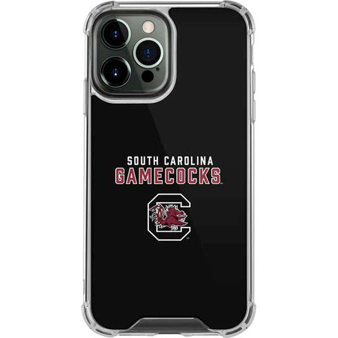 University of South Carolina Gamecocks Black iPhone 14 Pro Max Clear Case