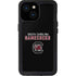 University of South Carolina Gamecocks Black iPhone 15 Waterproof Case