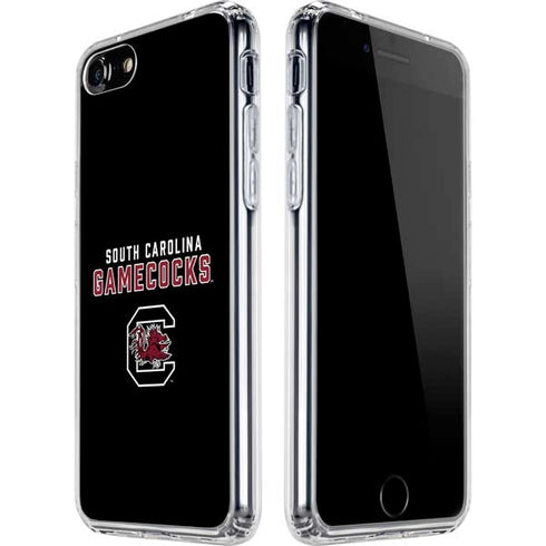 University of South Carolina Gamecocks Black iPhone SE (2nd & 3rd Gen) Clear Case