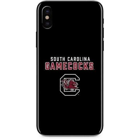 University of South Carolina Gamecocks Black iPhone X Skin