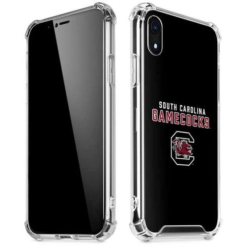 University of South Carolina Gamecocks Black iPhone XR Clear Case