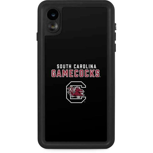 University of South Carolina Gamecocks Black iPhone XR Waterproof Case