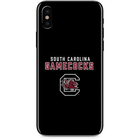 University of South Carolina Gamecocks Black iPhone XS Skin