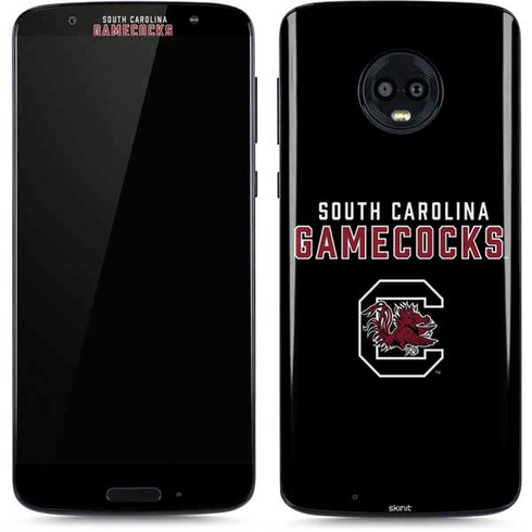 University of South Carolina Gamecocks Black Moto G6 Skin