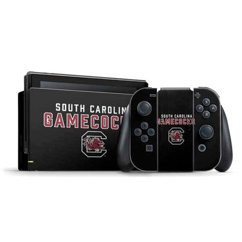University of South Carolina Gamecocks Black Nintendo Switch Bundle Skin