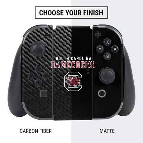University of South Carolina Gamecocks Black Nintendo Switch Bundle Skin
