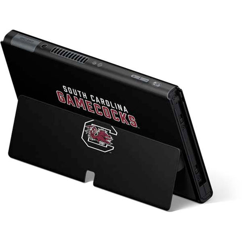 University of South Carolina Gamecocks Black Nintendo Switch OLED (2021) Skin