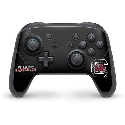 University of South Carolina Gamecocks Black Nintendo Switch Pro Controller Skin