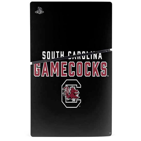 University of South Carolina Gamecocks Black PS5 Slim Disk Console Skin