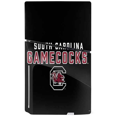 University of South Carolina Gamecocks Black PS5 Slim Disk Console Skin