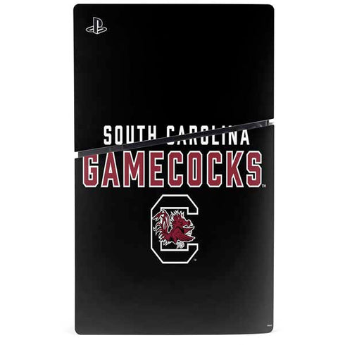 University of South Carolina Gamecocks Black PS5 Slim Digital Edition Bundle Skin