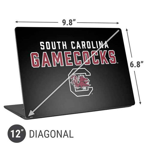 University of South Carolina Gamecocks Black Universal Laptop 12in (9.8 x 6.8in) Skin