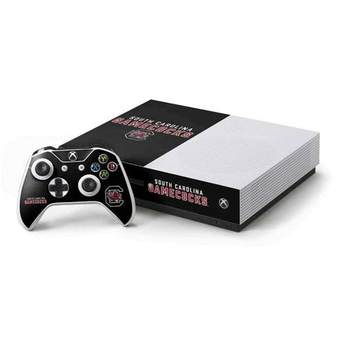 University of South Carolina Gamecocks Black Xbox One S Console and Controller Bundle Skin