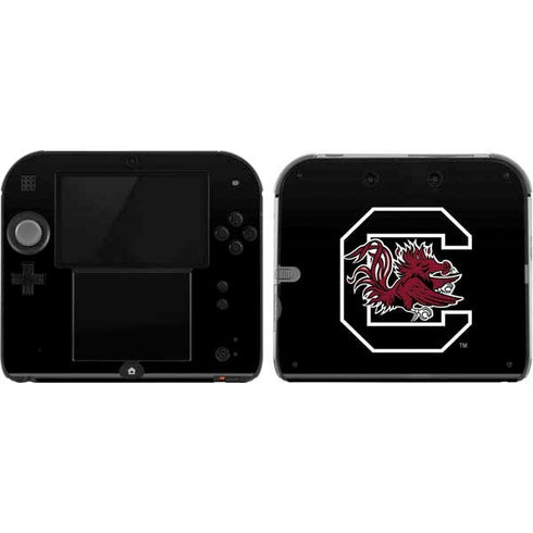University of South Carolina Gamecocks Logo Black Nintendo 2DS Skin