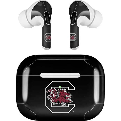 University of South Carolina Gamecocks Logo Black AirPods Pro 2nd Gen Skin