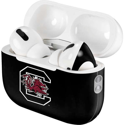 University of South Carolina Gamecocks Logo Black AirPods Pro 2nd Gen Skin
