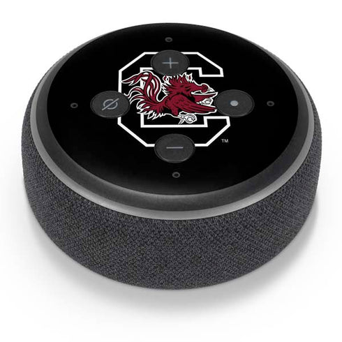University of South Carolina Gamecocks Logo Black Amazon Echo Dot Skin
