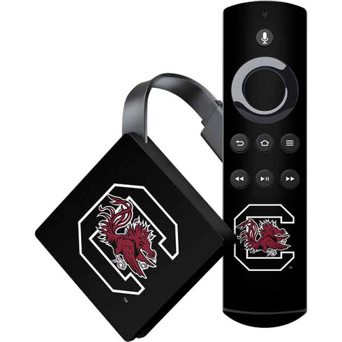 University of South Carolina Gamecocks Logo Black Amazon Fire TV Skin
