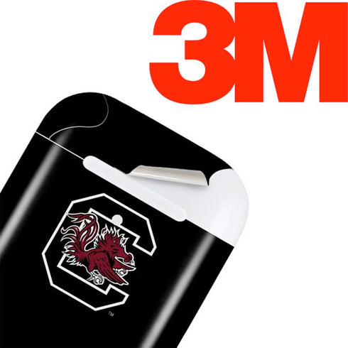 University of South Carolina Gamecocks Logo Black Apple AirPods 2 Skin
