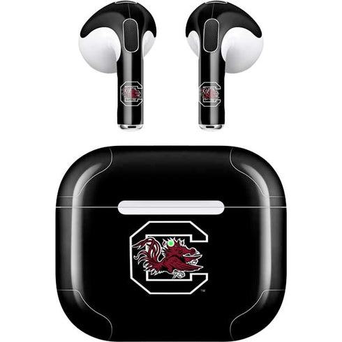 University of South Carolina Gamecocks Logo Black Apple AirPods (3rd Gen 2021) Skin