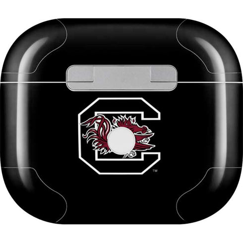University of South Carolina Gamecocks Logo Black Apple AirPods (3rd Gen 2021) Skin