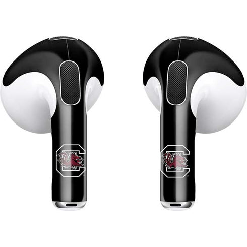University of South Carolina Gamecocks Logo Black Apple AirPods (3rd Gen 2021) Skin